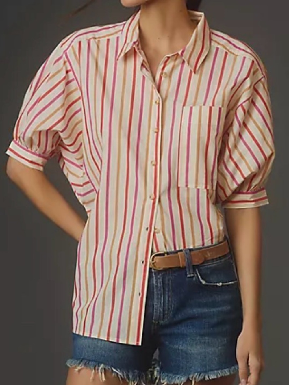 Pilcro Oversized Button Down Shirt